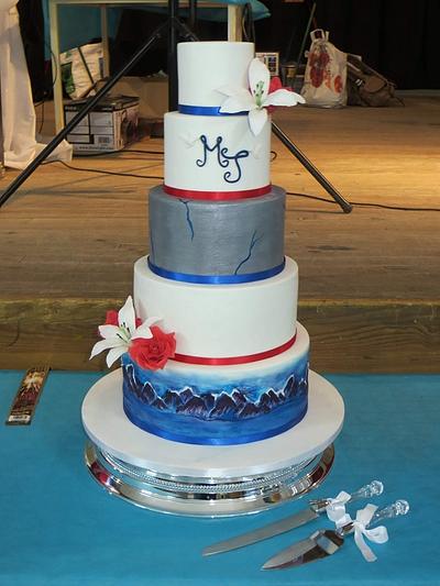 Grey Goose vodka wedding cake - Cake by Mandy