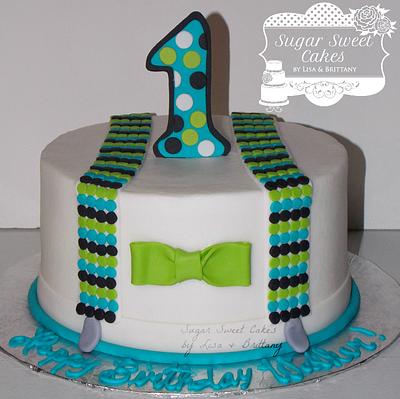 Suspenders 1st Bday - Cake by Sugar Sweet Cakes