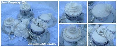 'The classic white collection' - Cake by SweetDelightsbyIffat