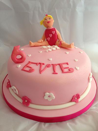 Gymnast Cake - Cake by CandyCakes