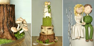 Forest wedding cake. - Cake by Lorna