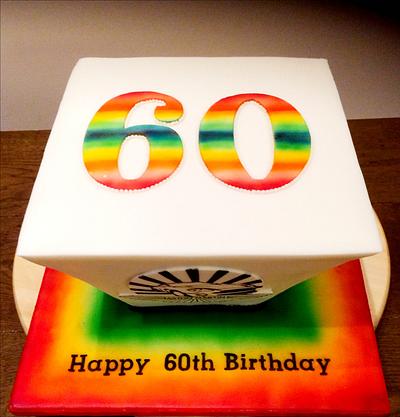 60th Birthday cake  - Cake by Claire Ratcliffe
