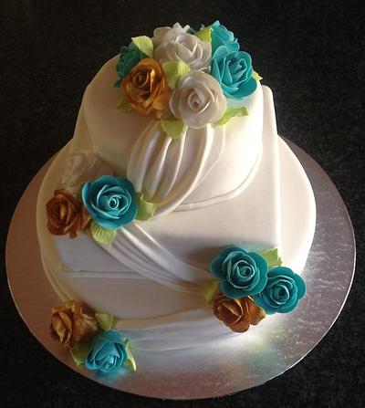 Wedding Anniversary Cake - Cake by Koek Krummels