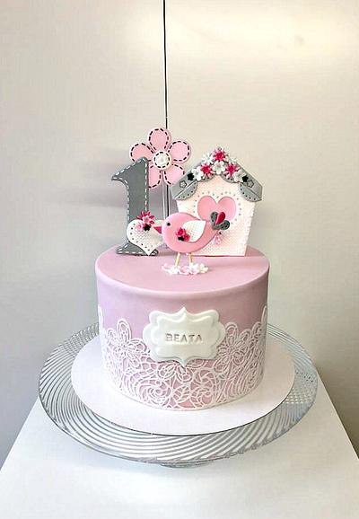 One year in pink - Cake by Frufi