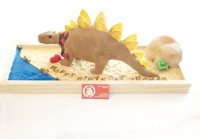 Stegosaurus - Cake by CakeNerdOz