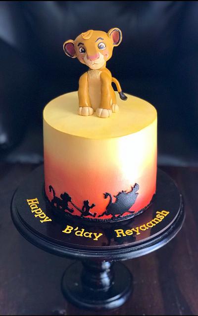 Simba themed cake - Cake by Ruby Rajagopal 