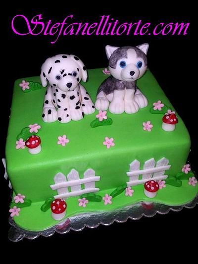 Dalmatian and husky puppy cake - Cake by stefanelli torte