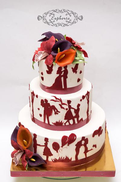 Wedding cake "Love story" - Cake by Olya