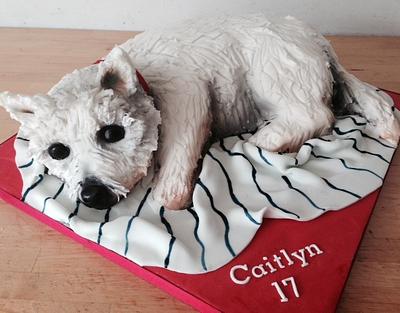 Another westie - Cake by Happyhills Cakes