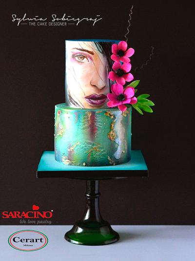 Hand painted birthday cake - Cake by Sylwia Sobiegraj The Cake Designer