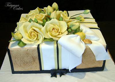Cake with yellow roses - Cake by Tatyana Cakes