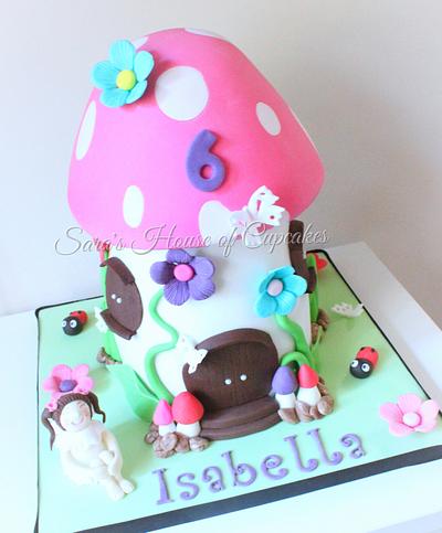 Fairy Toadstool Cake - Cake by Sara's House of Cupcakes