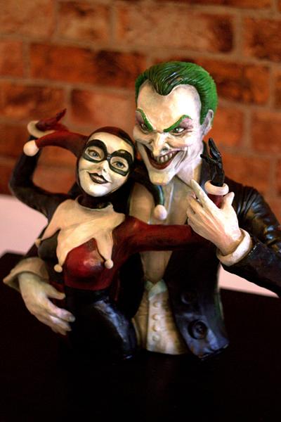 The Joker & Harley Quinn Chocolate Sculpture - Full video available - Cake by Sugar Spice