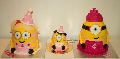 Minion familie - Cake by Vanessa