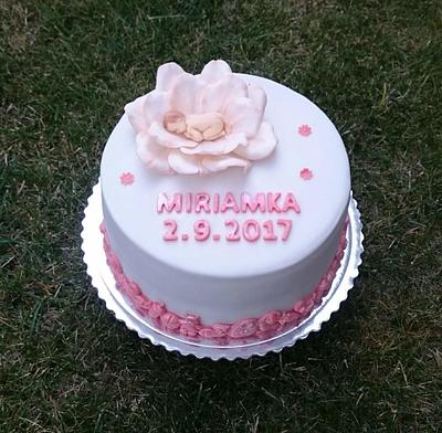 Christening cake for girl - Cake by AndyCake