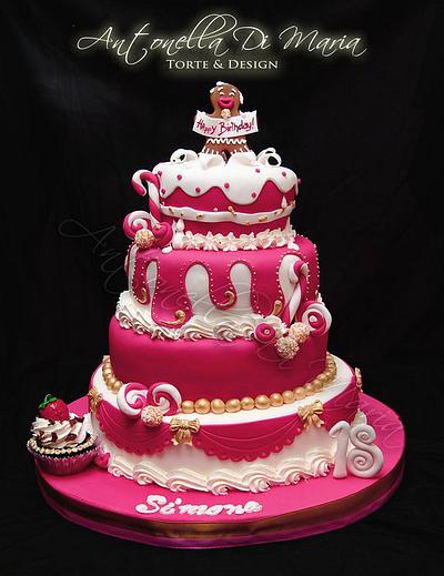 Pink Candy Cake  - Cake by Antonella Di Maria