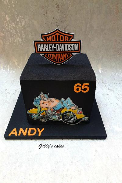 Harley Davidson biker - Cake by Gabby's cakes