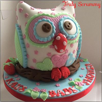 Owl Baby Shower Cake - Cake by Truly Scrummy