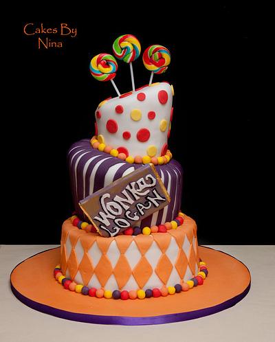 Colourful Wonkey - Cake by Cakes by Nina Camberley