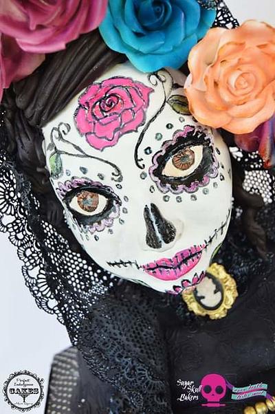 Sugar Skull Bakers: La vida dulce Day of the dead - Cake by Maria Cazarez Cakes and Sugar Art