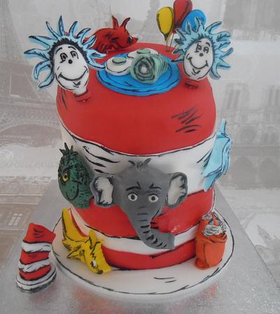 Cat in the hat and friends - Cake by Anyone4cake