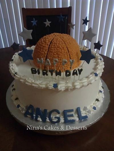 Basketball Birthday Cake - Cake by Annette Colon
