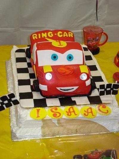 Disney Cars Lightening McQueen - Cake by kangaroocakegirl