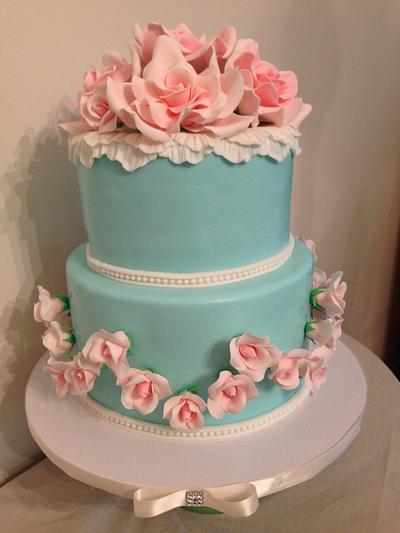 Pink roses - Cake by leolay