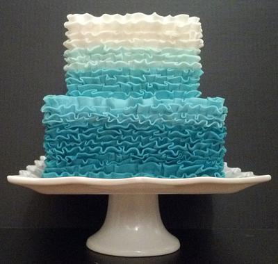 Ombre Ruffles - Cake by Tammy Hodge