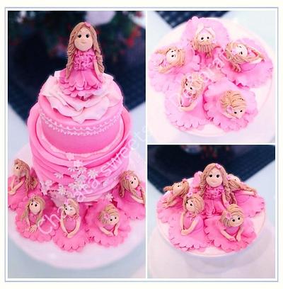 Pink princesses - Cake by Chanatasweets