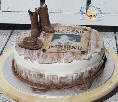 Line Dancing Birthday Cake - Cake by Michaela Wolf  Zuckerschneckerls Tortendeko und WECS.eU Lebensmitteldruck