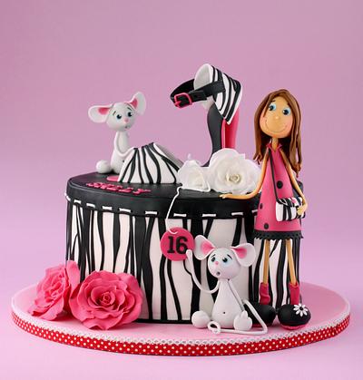 Sweet Sixteen - Cake by leonietje