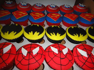 Superheroes - Cake by Truly Madly Sweetly Cupcakes