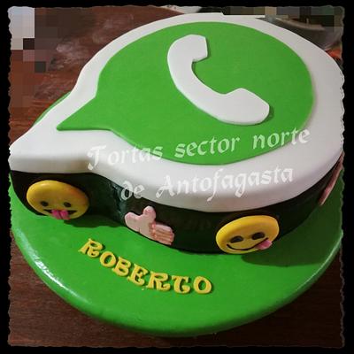 Símbolo whatsapp - Cake by Isabel Ormeño Lamas 