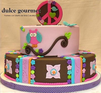 Hippie chic style! - Cake by Silvia Caballero