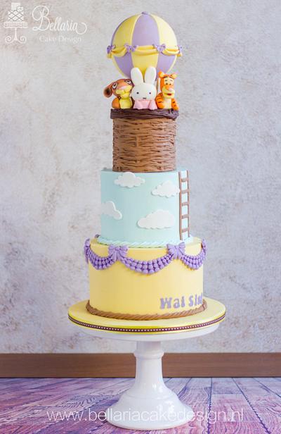 Hot air balloon birthday cake - Cake by Bellaria Cake Design 