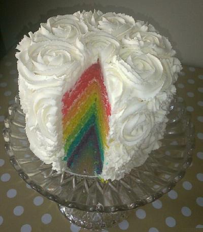 Rainbow Cake - Cake by Amazing Grace Cakes