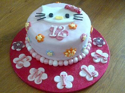 MY FIRST HELLO KITTY CAKE! - Cake by Debbie Cousins