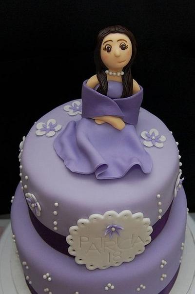 Shades of Purple -18th Birthday Cake - Cake by Annie