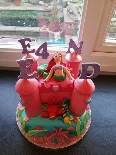 little mermaid under the sea castle cake - Cake by countrybumpkincakes