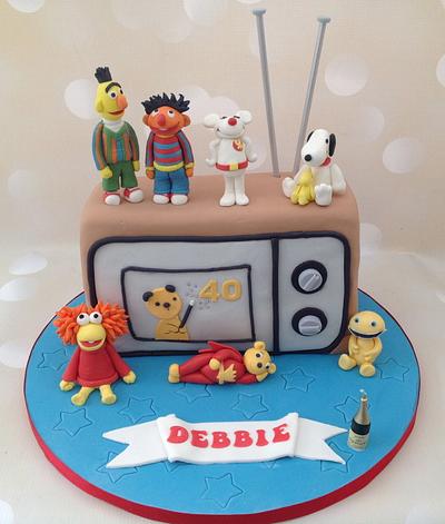 Retro Children's Television cake  - Cake by Yvonne Beesley