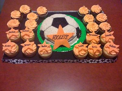 Soccer - Cake by Sandy 