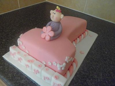 Number 1 Girly Cake - Cake by Natalie Watson