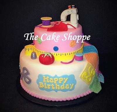 Sewing themed cake - Cake by THE CAKE SHOPPE