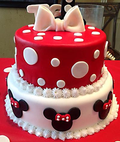 Minnie Mouse for Lucia - Cake by Frisco Custom Cakes
