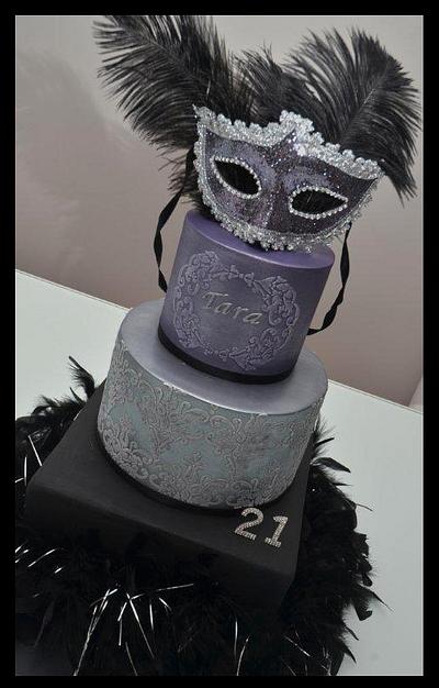 Masked 21st Cake - Cake by Five Starr Cakes & Toppers