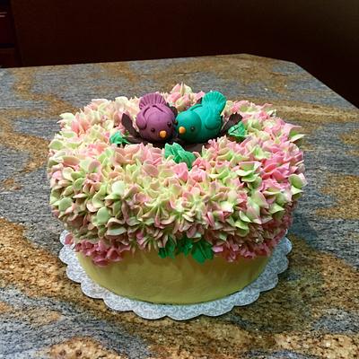 Hydrangea cake - Cake by Cakesbynatali