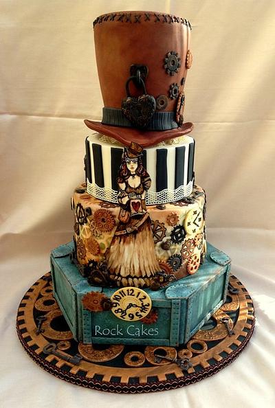 Steampunk Wedding Cake - Cake by RockCakes