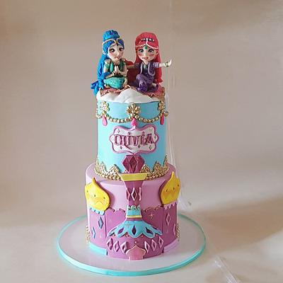 Shimmer and shine - Cake by The Custom Piece of Cake