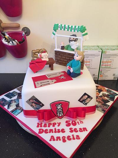 Joint 50th  - Cake by Donnajanecakes 
